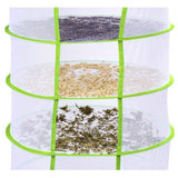 Maxbell Collapsible Herb Drying Net Dryer Mesh Rack with Zipper 8-Layer White - Aladdin Shoppers
