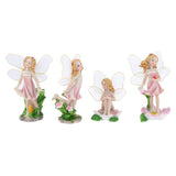 Maxbell 4 Pack Cute Flower Fairies Miniature Plant Pots Bonsai Craft Micro Landscape Fairy Garden Ornaments DIY Dollhouse Kit Decor - Aladdin Shoppers
