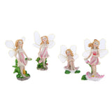 Maxbell 4 Pack Cute Flower Fairies Miniature Plant Pots Bonsai Craft Micro Landscape Fairy Garden Ornaments DIY Dollhouse Kit Decor - Aladdin Shoppers