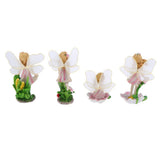 Maxbell 4 Pack Cute Flower Fairies Miniature Plant Pots Bonsai Craft Micro Landscape Fairy Garden Ornaments DIY Dollhouse Kit Decor - Aladdin Shoppers