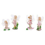 Maxbell 4 Pack Cute Flower Fairies Miniature Plant Pots Bonsai Craft Micro Landscape Fairy Garden Ornaments DIY Dollhouse Kit Decor - Aladdin Shoppers