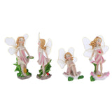 Maxbell 4 Pack Cute Flower Fairies Miniature Plant Pots Bonsai Craft Micro Landscape Fairy Garden Ornaments DIY Dollhouse Kit Decor - Aladdin Shoppers