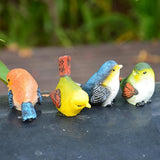 Maxbell 4pcs Artificial Resin Bird Feather Realistic Home Garden Decor Ornament - Aladdin Shoppers