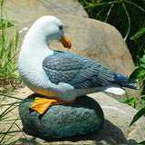 Maxbell Resin Craft Seagull Statue Garden Lawn Ornament Animal Sculpture Sitting - Aladdin Shoppers
