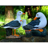 Maxbell Resin Craft Seagull Statue Garden Lawn Ornament Animal Sculpture Sitting - Aladdin Shoppers