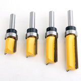 Maxbell 1/4" Shank Straight Flush Trim Router Set Woodworking Cutting Tool 50.8mm - Aladdin Shoppers