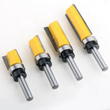 Maxbell 1/4" Shank Straight Flush Trim Router Set Woodworking Cutting Tool 50.8mm - Aladdin Shoppers