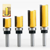 Maxbell 1/4" Shank Straight Flush Trim Router Set Woodworking Cutting Tool 50.8mm - Aladdin Shoppers