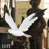 Maxbell Foam Artificial Simulated Flying Seagull Birds Garden Sculpture Home Decor M - Aladdin Shoppers
