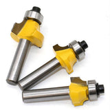 Maxbell Mortise Template Flush Trim Router Bit Milling Cutter 8mm Shank with Bearing Woodworking DIY Tools, 3 Pack - Aladdin Shoppers