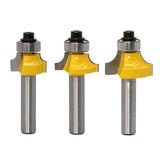 Maxbell Mortise Template Flush Trim Router Bit Milling Cutter 8mm Shank with Bearing Woodworking DIY Tools, 3 Pack - Aladdin Shoppers