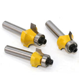 Maxbell Mortise Template Flush Trim Router Bit Milling Cutter 8mm Shank with Bearing Woodworking DIY Tools, 3 Pack - Aladdin Shoppers
