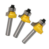 Maxbell Mortise Template Flush Trim Router Bit Milling Cutter 8mm Shank with Bearing Woodworking DIY Tools, 3 Pack - Aladdin Shoppers