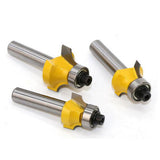 Maxbell Mortise Template Flush Trim Router Bit Milling Cutter 8mm Shank with Bearing Woodworking DIY Tools, 3 Pack - Aladdin Shoppers
