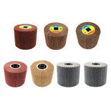 Maxbell 2 pc Non-woven Abrasive Flap Wire Drawing Polishing Burnishing Wheel