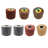 Maxbell 2 pc Non-woven Abrasive Flap Wire Drawing Polishing Burnishing Wheel