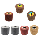 Maxbell 2 pc Non-woven Abrasive Flap Wire Drawing Polishing Burnishing Wheel