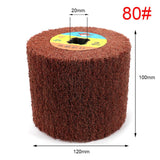 Maxbell 2 pc Non-woven Abrasive Flap Wire Drawing Polishing Burnishing Wheel