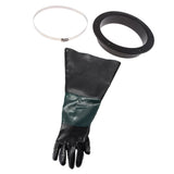 2 Piece Left Hand Gloves + 2 x Glove Holder & Clamp for Sand Blast Cabinet