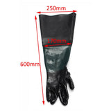 2 Piece Left Hand Gloves + 2 x Glove Holder & Clamp for Sand Blast Cabinet