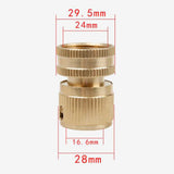 Maxbell Brass Quick Garden Water Tap Connector 3/4 Inch Universal Pipe Fitting Adapter and Male Thread Hose Nozzle Quick Connect Adapter Kit - Aladdin Shoppers