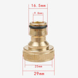 Maxbell Brass Quick Garden Water Tap Connector 3/4 Inch Universal Pipe Fitting Adapter and Male Thread Hose Nozzle Quick Connect Adapter Kit - Aladdin Shoppers