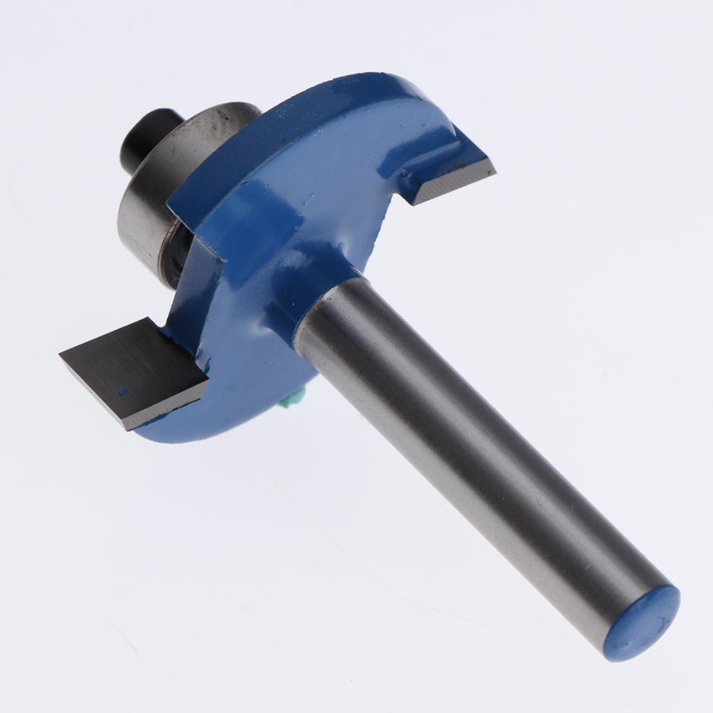 Maxbell Maxbell 1Pc 1/4'' Shank Biscuit Cutter Router Bit Bearing Woodworking Tool Joiner