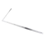 Maxbell Square Stainless Steel Measuring Ruler Precision Engineer Carpenter Tool 1Pc - Aladdin Shoppers