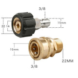 Maxbell Maxbell 8pcs Pressure Washer Adapter Set, Quick Connect Kit, M22 to 3/8'' Quick Connect, 3/4" to Quick Release