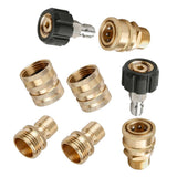Maxbell Maxbell 8pcs Pressure Washer Adapter Set, Quick Connect Kit, M22 to 3/8'' Quick Connect, 3/4" to Quick Release