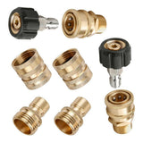 Maxbell Maxbell 8pcs Pressure Washer Adapter Set, Quick Connect Kit, M22 to 3/8'' Quick Connect, 3/4" to Quick Release
