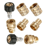 Maxbell Maxbell 8pcs Pressure Washer Adapter Set, Quick Connect Kit, M22 to 3/8'' Quick Connect, 3/4" to Quick Release