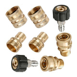Maxbell Maxbell 8pcs Pressure Washer Adapter Set, Quick Connect Kit, M22 to 3/8'' Quick Connect, 3/4" to Quick Release