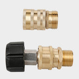 Maxbell Maxbell 8pcs Pressure Washer Adapter Set, Quick Connect Kit, M22 to 3/8'' Quick Connect, 3/4" to Quick Release
