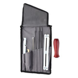 Maxbell 8pcs Chainsaw Sharpener File Kit Include 3/16 Inch Round Files, Wood Handle, Depth Gauge, Tool Pouch - Aladdin Shoppers