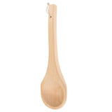 5Pcs Straight Long Handle Wooden Spoon Wooden Sauna Ladle Kitchen Soup Spoon