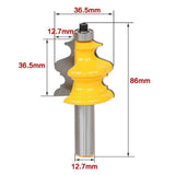 Maxbell 1/2-Inch Shank Raised Panel Cabinet Door Cutter Router Bit Tool Wood Cutters - Aladdin Shoppers