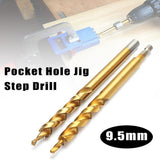 Maxbell 3/8inch 9.5mm Pocket Hole Jig Step Drill Woodworking Joinery For Wood Drilling - Aladdin Shoppers