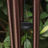 Maxbell 5 Tubes Wood Metal Aluminum Wind Bell Chimes Hanging Home Decoration Crafts As a Gift for Your Friends - Aladdin Shoppers