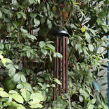 Maxbell 5 Tubes Wood Metal Aluminum Wind Bell Chimes Hanging Home Decoration Crafts As a Gift for Your Friends - Aladdin Shoppers