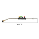 60cm Long Pressure Washer Colorful Wash Nozzle Angled Lance Extension 1/4Inch - Aladdin Shoppers