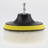 Maxbell Power Brush Drill Attachment - Cleaning Brush for Drill - Polyester fiber Made w/ 3 White Scouring pads for Cleaning - Aladdin Shoppers