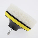 Maxbell Power Brush Drill Attachment - Cleaning Brush for Drill - Polyester fiber Made w/ 3 White Scouring pads for Cleaning - Aladdin Shoppers