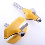 Maxbell 2PCS Carbide 8mm Shank Handrail Router Bits Wood Milling Cutter Durable Power Tools - Aladdin Shoppers