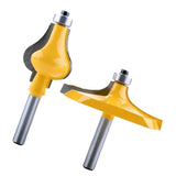 Maxbell 2PCS Carbide 8mm Shank Handrail Router Bits Wood Milling Cutter Durable Power Tools - Aladdin Shoppers