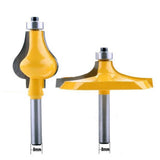 Maxbell 2PCS Carbide 8mm Shank Handrail Router Bits Wood Milling Cutter Durable Power Tools - Aladdin Shoppers