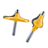 Maxbell 2PCS Carbide 8mm Shank Handrail Router Bits Wood Milling Cutter Durable Power Tools - Aladdin Shoppers