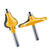 Maxbell 2PCS Carbide 8mm Shank Handrail Router Bits Wood Milling Cutter Durable Power Tools - Aladdin Shoppers