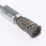 2Pcs Pen Shape Crimped Wire Brush Dia. 6mm Wire Thickness - 0.15mm and 0.3mm