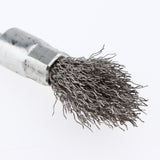 2Pcs Pen Shape Crimped Wire Brush Dia. 6mm Wire Thickness - 0.15mm and 0.3mm